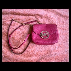MK pink and gold crossbody